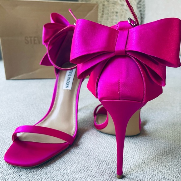 Steve Madden Babylon Pink Bow Heels - Picture 7 of 10